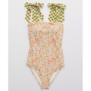 Aerie Bandeau One Piece Swimsuit